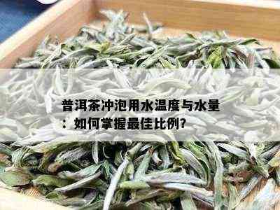 普洱茶冲泡用水温度与水量：如何掌握更佳比例？