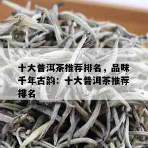 十大普洱茶推荐排名，品味千年古韵：十大普洱茶推荐排名