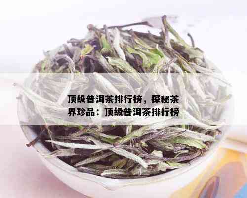 顶级普洱茶排行榜，探秘茶界珍品：顶级普洱茶排行榜