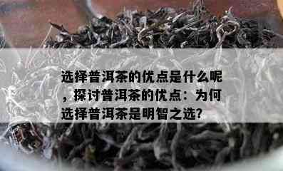 选择普洱茶的优点是什么呢，探讨普洱茶的优点：为何选择普洱茶是明智之选？