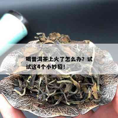 喝普洱茶上火了怎么办？试试这4个小妙招！