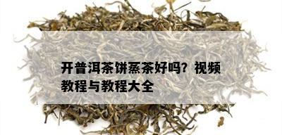 开普洱茶饼蒸茶好吗？视频教程与教程大全