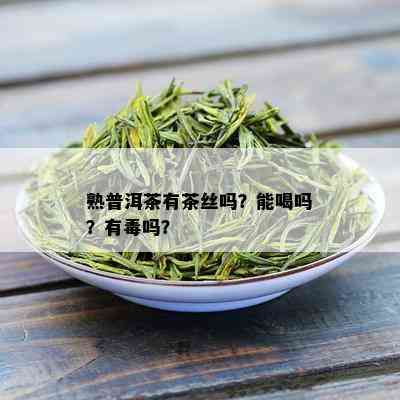 熟普洱茶有茶丝吗？能喝吗？有吗？