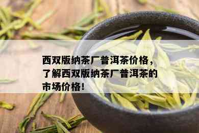 西双版纳茶厂普洱茶价格，了解西双版纳茶厂普洱茶的市场价格！