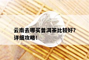 云南去哪买普洱茶比较好？详细攻略！