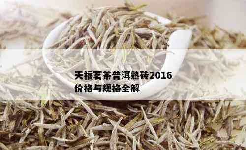 天福茗茶普洱熟砖2016价格与规格全解