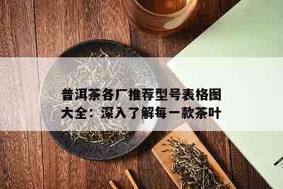 普洱茶各厂推荐型号表格图大全：深入了解每一款茶叶