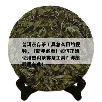 普洱茶存茶工具怎么用的视频，【新手必看】如何正确使用普洱茶存茶工具？详细教程在此！