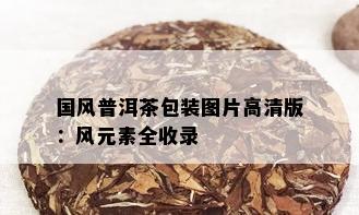 国风普洱茶包装图片高清版：风元素全收录