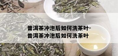 普洱茶冲泡后如何洗茶叶-普洱茶冲泡后如何洗茶叶