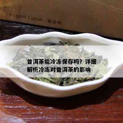 普洱茶能冷冻保存吗？详细解析冷冻对普洱茶的影响