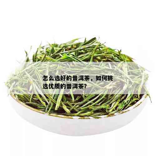 怎么选好的普洱茶，如何挑选优质的普洱茶？