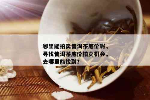 哪里能拍卖普洱茶底价呢，寻找普洱茶底价拍卖机会，去哪里能找到？