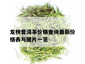 龙榜普洱茶价格查询最新价格表与图片一览