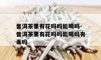 普洱茶里有花吗吗能喝吗-普洱茶里有花吗吗能喝吗有吗