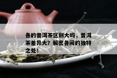 各的普洱茶区别大吗，普洱茶差异大？解密各间的独特之处！