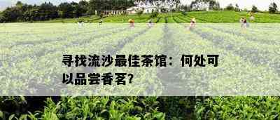 寻找流沙更佳茶馆：何处可以品尝香茗？