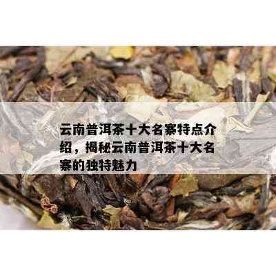 云南普洱茶十大名寨特点介绍，揭秘云南普洱茶十大名寨的独特魅力