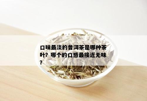 口味最淡的普洱茶是哪种茶叶？哪个的口感最接近无味？