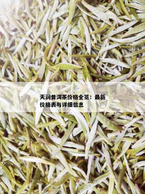 天润普洱茶价格全览：最新价格表与详细信息