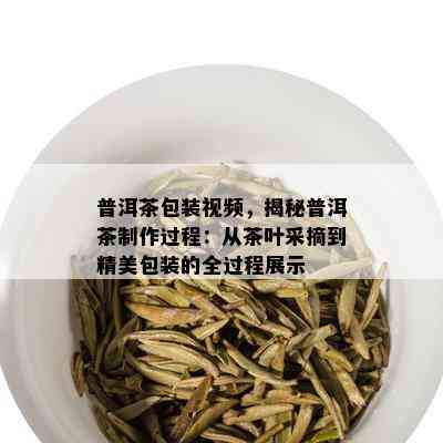 普洱茶包装视频，揭秘普洱茶制作过程：从茶叶采摘到精美包装的全过程展示