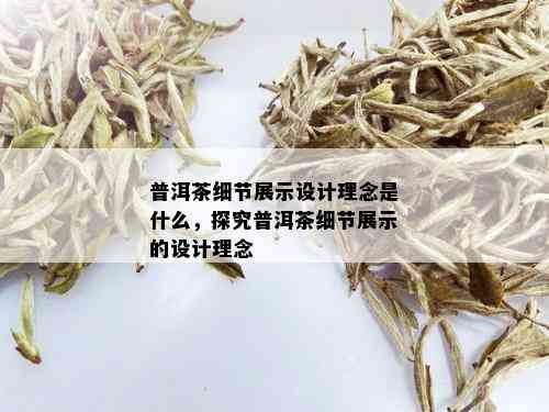 普洱茶细节展示设计理念是什么，探究普洱茶细节展示的设计理念