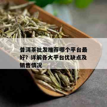 普洱茶批发推荐哪个平台更好？详解各大平台优缺点及销售情况