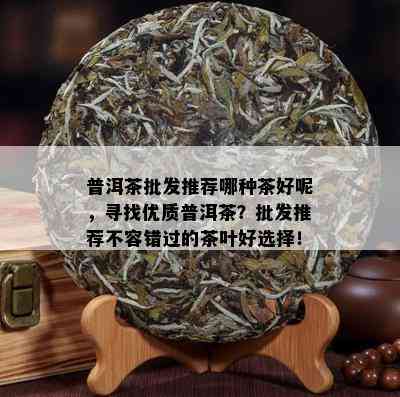 普洱茶批发推荐哪种茶好呢，寻找优质普洱茶？批发推荐不容错过的茶叶好选择！