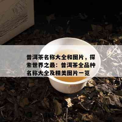 普洱茶名称大全和图片，探索世界之最：普洱茶全品种名称大全及精美图片一览