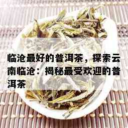 临沧更好的普洱茶，探索云南临沧：揭秘更受欢迎的普洱茶