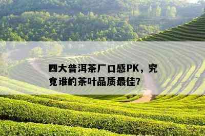 四大普洱茶厂口感PK，究竟谁的茶叶品质更佳？