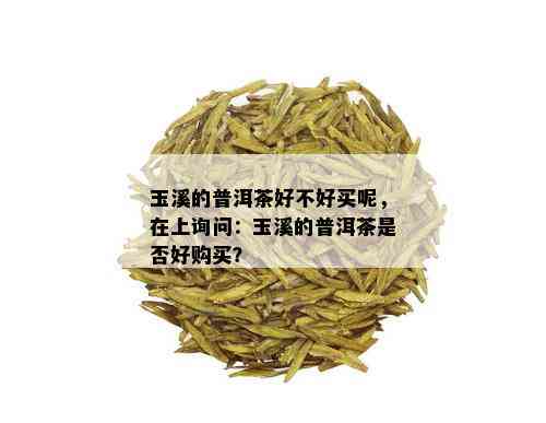 玉溪的普洱茶好不好买呢，在上询问：玉溪的普洱茶是否好购买？