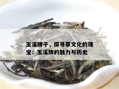 玉溪牌子，探寻草文化的瑰宝：玉溪牌的魅力与历史