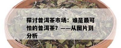 探讨普洱茶市场：谁是最可怕的普洱茶？——从图片到分析