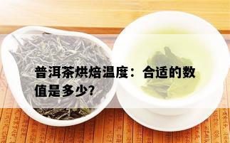 普洱茶烘焙温度：合适的数值是多少？