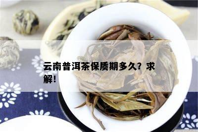 云南普洱茶保质期多久？求解！