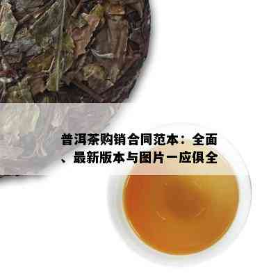 普洱茶购销合同范本：全面、最新版本与图片一应俱全