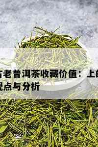 古老普洱茶收藏价值：上的观点与分析