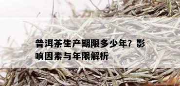 普洱茶生产期限多少年？影响因素与年限解析