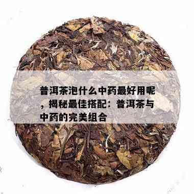 普洱茶泡什么中药更好用呢，揭秘更佳搭配：普洱茶与中药的完美组合