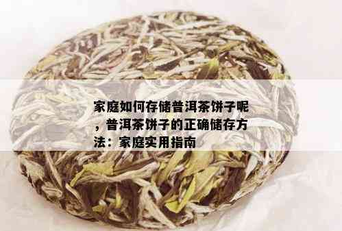 家庭如何存储普洱茶饼子呢，普洱茶饼子的正确储存方法：家庭实用指南