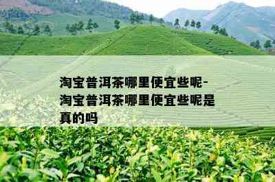 淘宝普洱茶哪里便宜些呢-淘宝普洱茶哪里便宜些呢是真的吗