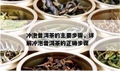 冲泡普洱茶的主要步骤，详解冲泡普洱茶的正确步骤