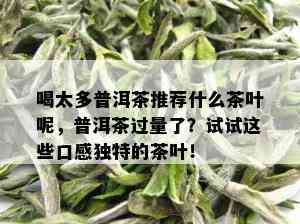 喝太多普洱茶推荐什么茶叶呢，普洱茶过量了？试试这些口感独特的茶叶！