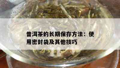 普洱茶的长期保存方法：使用密封袋及其他技巧