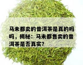 马未都卖的普洱茶是真的吗吗，揭秘：马未都售卖的普洱茶是否真实？