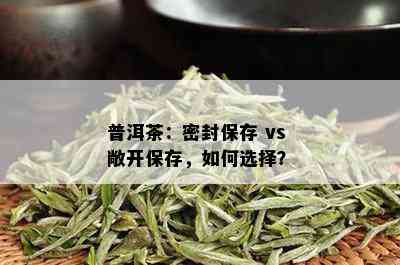 普洱茶：密封保存 vs 敞开保存，如何选择？