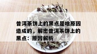 普洱茶饼上的黑点是啥原因造成的，解密普洱茶饼上的黑点：原因解析