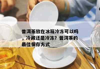 普洱茶放在冰箱冷冻可以吗，冷藏还是冷冻？普洱茶的更佳保存方式