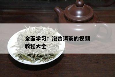 全面学习：泡普洱茶的视频教程大全